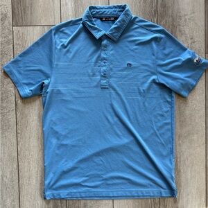 Travis Mathew Men’s Large Blue Performance Polo Shirt